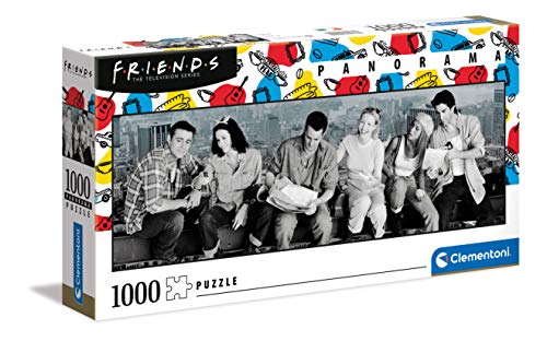 Clementoni- PZL 1000 Panorama Friends Puzzle Adulto, Multicolor (39588)