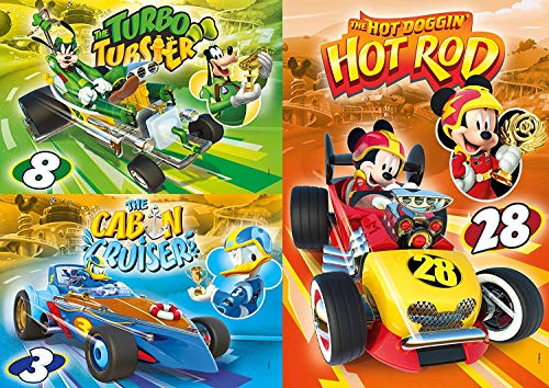 Clementoni Racers Puzzle Mickey and The Roadster Racer 3 X 48 PZAS, Multicolor (25227)