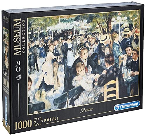 Clementoni- Renoir: Bal du Moulin de la Galette Los Pingüinos De Madagascar Puzzle 1000 pzas Museum, Multicolor, 12+ (314126)