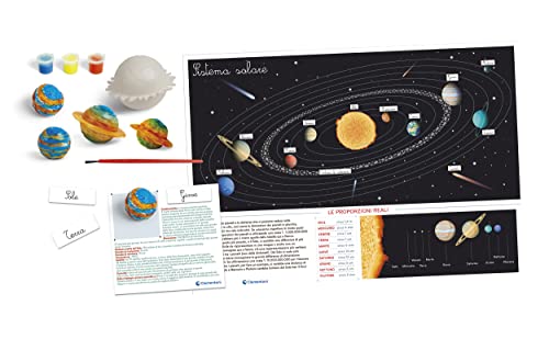 Clementoni - Sapientino Cosmo Montessori 5 años, Juego Educativo para Explorar el Sistema Solar, Desarrollo de Idiomas, Fabricado en Italia, Multicolor, 16359