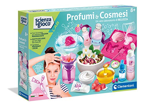 Clementoni - Science & Play Lab-La Ciencia de la Cosmesi-Made in Italy-Juego científico (versión en Italiano), 8 años +, 19195