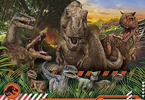 Clementoni Supercolor Jurassic World Camp Cretaceous, Series Netflix 104 Piezas-Made in Italy, niños 6 años, Puzzle Carton, Multicolor (27545)