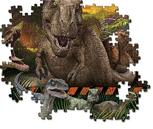 Clementoni Supercolor Jurassic World Camp Cretaceous, Series Netflix 104 Piezas-Made in Italy, niños 6 años, Puzzle Carton, Multicolor (27545)