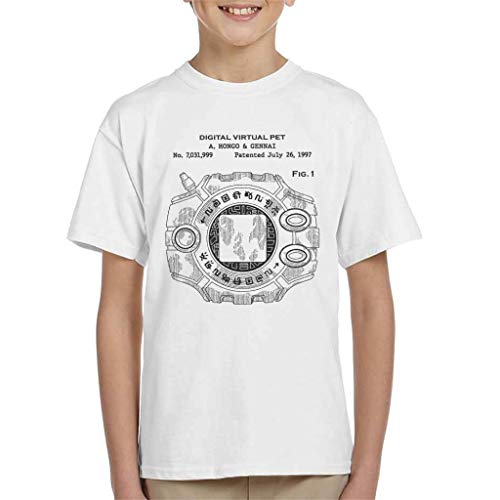 Cloud City 7 Digimon Digital Virtual Pet Patent Kid's T-Shirt