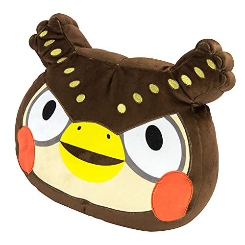 Club Mocchi Mocchi Animal Crossing Blathers Mega Peluche de 40 cm, Peluches de Nintendo para niños, Accesorio Decorativo para niños y niñas, Adecuado a Partir de 3 años