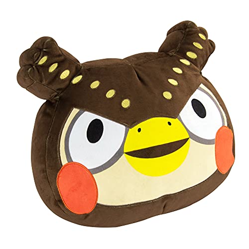 Club Mocchi Mocchi Animal Crossing Blathers Mega Peluche de 40 cm, Peluches de Nintendo para niños, Accesorio Decorativo para niños y niñas, Adecuado a Partir de 3 años