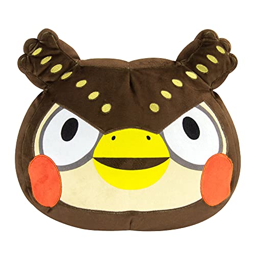 Club Mocchi Mocchi Animal Crossing Blathers Mega Peluche de 40 cm, Peluches de Nintendo para niños, Accesorio Decorativo para niños y niñas, Adecuado a Partir de 3 años