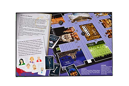 Cluedo de Madrid - Juego de Mesa de Misterio de Winning Moves - Resuelve el Enigma en la Ciudad de Madrid - Versión en Español