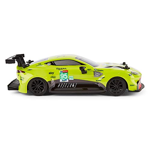 CMJ RC Cars Coche de Control Remoto con Licencia Oficial Aston Martin Vantage de 1:24 Escala