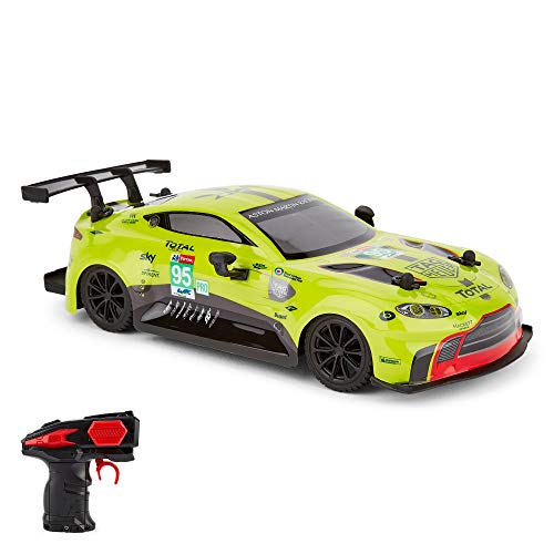 CMJ RC Cars Coche de Control Remoto con Licencia Oficial Aston Martin Vantage de 1:24 Escala