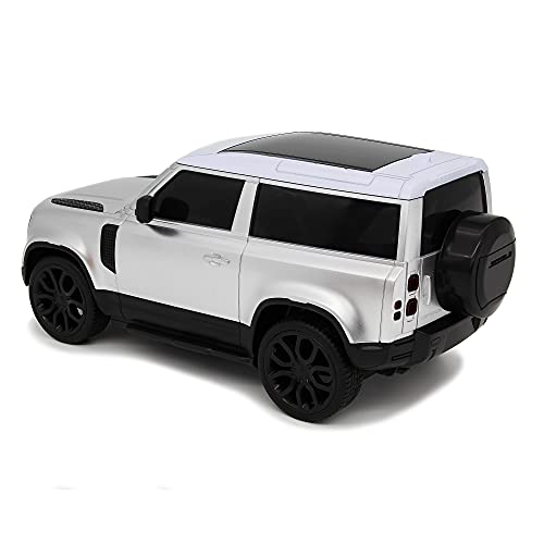 CMJ RC Cars Range Rover Discovery - Mando a distancia oficial para coche 1:24 con luces LED de trabajo, supercar controlado por radio (Range Rover Silver)