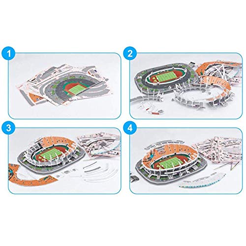 CMO Modelo de Rompecabezas Deportivo en 3D, Modelo de Rompecabezas Elche Stadium de España, Juguetes y Regalos para niños, 15.7 Pulgadas × 14.2 Pulgadas × 3.2 Pulgadas