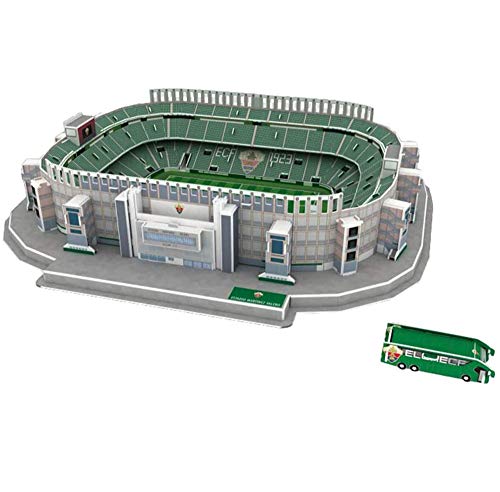 CMO Modelo de Rompecabezas Deportivo en 3D, Modelo de Rompecabezas Elche Stadium de España, Juguetes y Regalos para niños, 15.7 Pulgadas × 14.2 Pulgadas × 3.2 Pulgadas