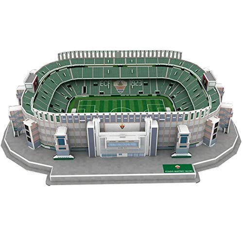 CMO Modelo de Rompecabezas Deportivo en 3D, Modelo de Rompecabezas Elche Stadium de España, Juguetes y Regalos para niños, 15.7 Pulgadas × 14.2 Pulgadas × 3.2 Pulgadas