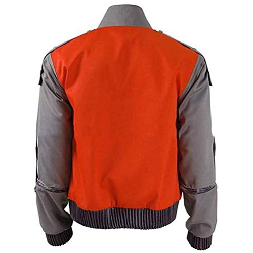 CNM LY Chaqueta de Nuevo al Futuro Naranja Outwear Hombres Mujeres Cosplay de Halloween Carnaval Traje Jr Marlene Seamus Marty Mcfly de Vestuario (Size : Medium)