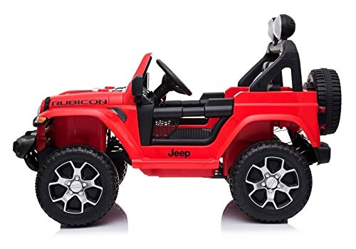 Coche eléctrico de 2 plazas 12 V Jeep Wrangler Rubicon negro – Pack Luxe