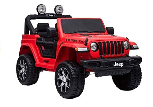 Coche eléctrico de 2 plazas 12 V Jeep Wrangler Rubicon negro – Pack Luxe