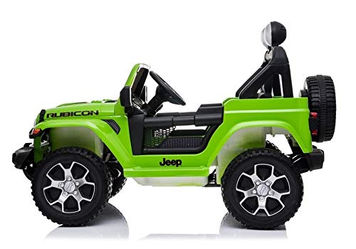 Coche eléctrico de 2 plazas 12 V Jeep Wrangler Rubicon Verde - Pack Luxe