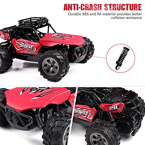 Coche Teledirigido Niños, Diealles Shine Radio Control Remoto Coches RC, Jeep Coche SUV Motor Cepillado Control Remoto Off-Road Crawler Coche