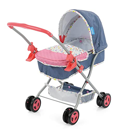 Cochecito de muñecas Hauck Kombi Baby To Go Set con Bolsa de pañales, portabebés Frontal, Cesta de la Compra, My World Baby, Multicolor (4894352791107)