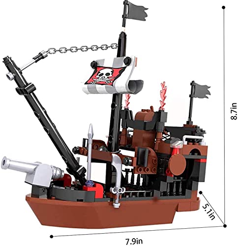 Cogo Bateau Pirate Sea Rover Jeu de Construction de 167 pièces Avec 3 différents Pirates et Cannon réglable 3118