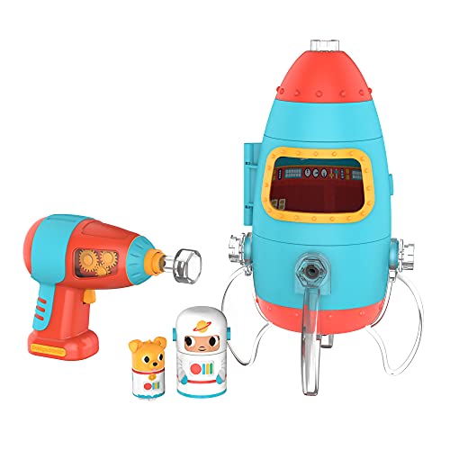 Cohete con Figuras atornillables Bolt Buddies de Design & Drill de Learning Resources, Juguete de construcción para desarrollar la motricidad Fina