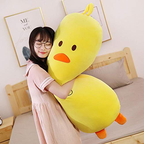 Cojin Lactancia 70Cm -120Cm Almohada De Gran Tamaño para Mujer Embarazada De Dibujos Animados Animal De Peluche Dinosaurio Oso Zorro De Peluche De Juguete-70Cm_Pato