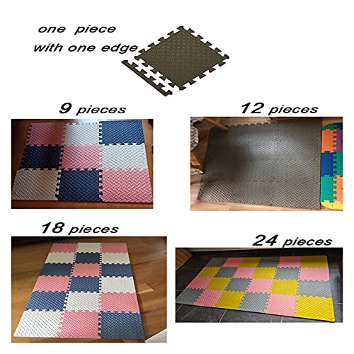 Colchonetas de juego de bebé para piso, bebé rompecabezas mat de colchoneta colchoneta infantil entrelazado ejercicio azulejos azulejos de baldosas toys alfombra suave alfombra escalada pista eva espu