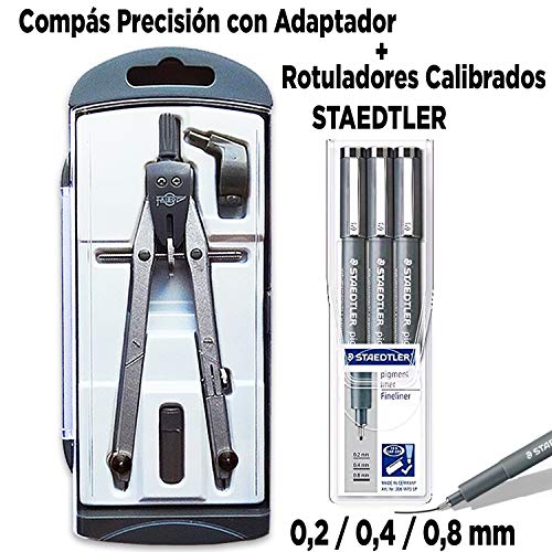 Coleset Pack Material Escolar Secundaria Instituto ESO Educacion secundaria Kit Utiles Escolares Barato Set Compas Escolar Adaptador Lote Materiales Kawaii Escuadra y Cartabon Rotuladores Calibrados