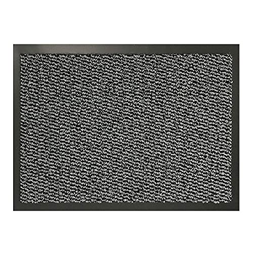 Colinas de Barrera de Servicio Pesado Mats de Goma Antideslizante Mats de Suelo Alfombras de Cocina Lavable Luz de Goma Puerta multicolora (Color : Grey, Size : 50cm x 80cm)