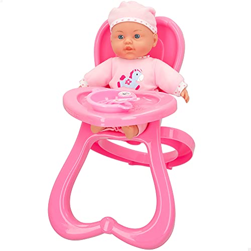 ColorBaby 46797 - Set Bebe blandito 31cm c/Trona-colorbaby's 24m+