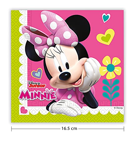 Colorbaby 87864 - Pack 20 Servilletas De Papel Disney Minnie Mouse Para Fiestas