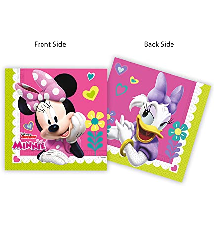 Colorbaby 87864 - Pack 20 Servilletas De Papel Disney Minnie Mouse Para Fiestas