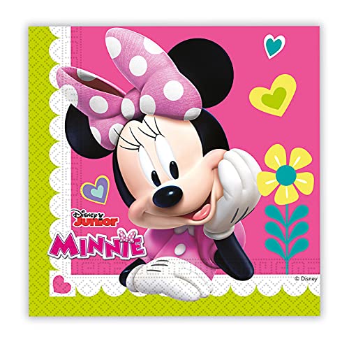 Colorbaby 87864 - Pack 20 Servilletas De Papel Disney Minnie Mouse Para Fiestas