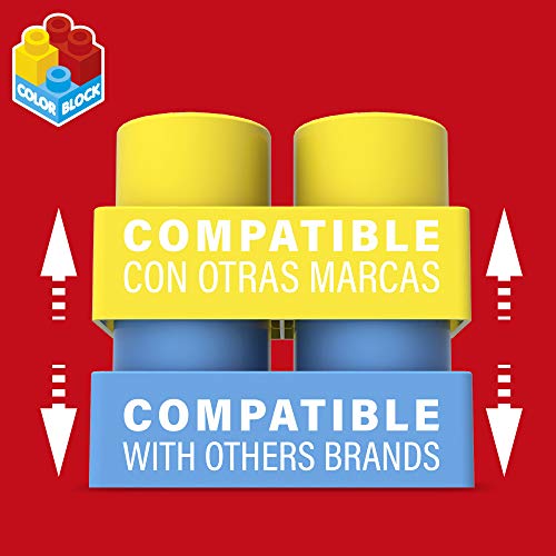 ColorBaby - Construcciones para niños juego construcción bolsa 35 piezas maxi color block (49276)