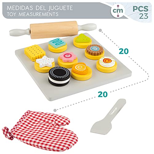 ColorBaby WOOMAX 49337 - Woomax-Set de Galletas de Madera +24m