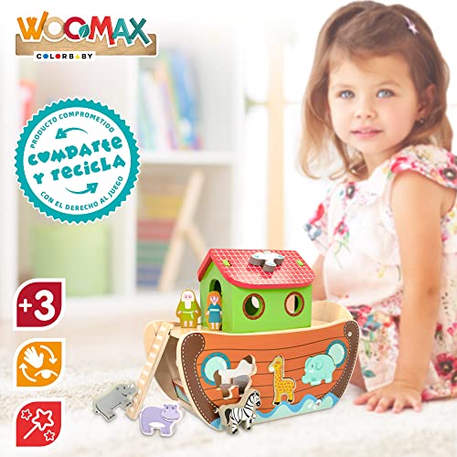 ColorBaby WOOMAX 49338 - Woomax-Arca de NOE de Madera +18m