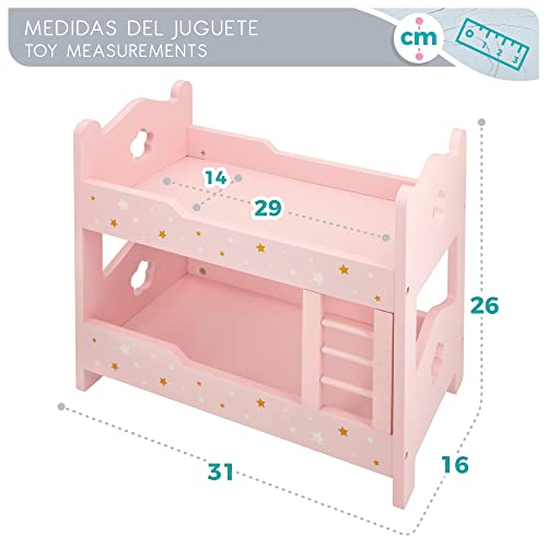 ColorBaby WOOMAX 49364 - Woomax-litera de Madera para muñecas +3a