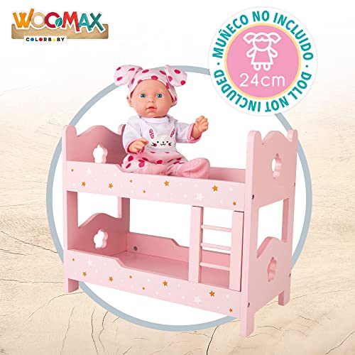 ColorBaby WOOMAX 49364 - Woomax-litera de Madera para muñecas +3a