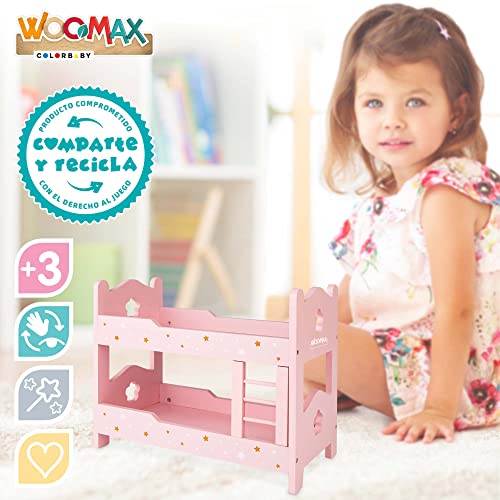 ColorBaby WOOMAX 49364 - Woomax-litera de Madera para muñecas +3a