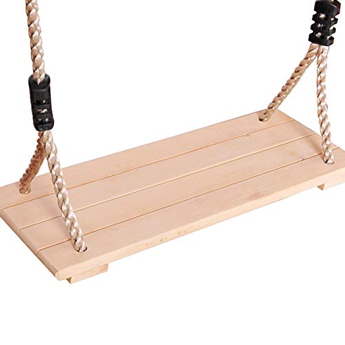 Columpio De Jardín Para Adultos, Niños De Madera, Hasta 150 Kg, Con Cuerda Ajustable Para Interior Y Exterior Asiento De Columpio De Madera,Columpio Infantil Columpio De Árbol Colgante Columpio