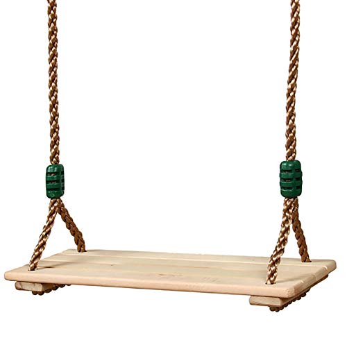 Columpio De Jardín Para Adultos, Niños De Madera, Hasta 150 Kg, Con Cuerda Ajustable Para Interior Y Exterior Asiento De Columpio De Madera,Columpio Infantil Columpio De Árbol Colgante Columpio