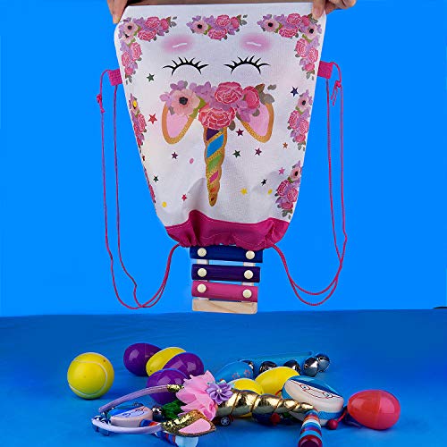 Comius Sharp 12 PCS Bolsas De Fiesta Reutilizables Bolsas De Cordón Favoritos Favores Candy Goodie Bolsos Niños Fiesta De Cumpleaños Suministros para Regalos para Niños para Niños