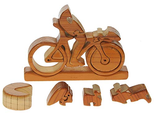 Compite con la Bici 3-D Rompecabezas de Madera: Diversión Rompecabezas: Hechos a Mano de Madera: Inicio de la Novedad de Madera Ciclistas y Amantes del Ciclismo!