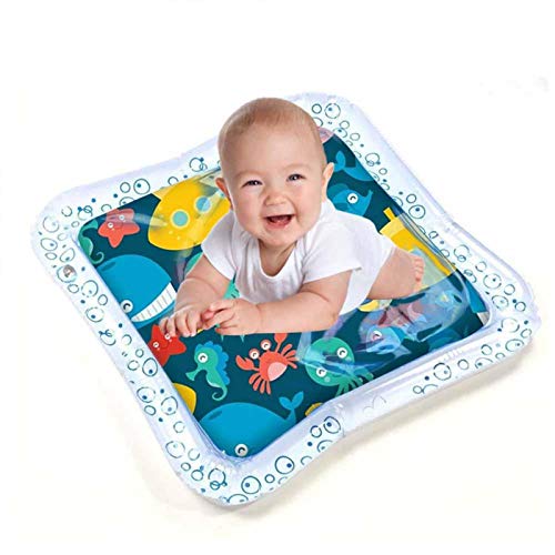 Compras Locas Juguetes para el Tiempo Boca Abajo, tapete de Juego para bebés, tapete de Agua Inflable, tapete de Agua para bebés,Cojín de Agua Inflable Pulgadas sin Fugas para bebés recién Nacidos