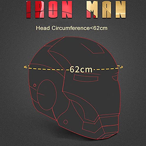 Con Bluetooth Casco Iron Man 1: 1MK7 Casco Mascarilla Facial Eléctrico Cosplay Modelo Que Viste Vengadores Película Role-Playing Los Trajes De Halloween MK7