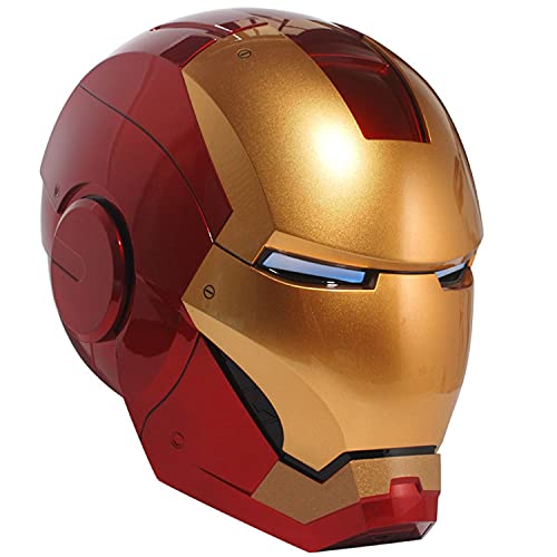 Con Bluetooth Casco Iron Man 1: 1MK7 Casco Mascarilla Facial Eléctrico Cosplay Modelo Que Viste Vengadores Película Role-Playing Los Trajes De Halloween MK7