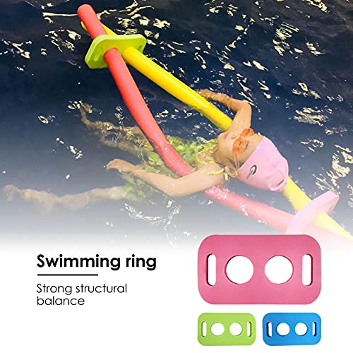 Conector De Fideos De Piscina De 3 Piezas, Conector De Fideos De Flotador De Natación Con 2 Orificios Cruzados, Ayuda De Natación Flotante De Agua Para Niños Y Adultos, Accesorios De Barco De Anillo