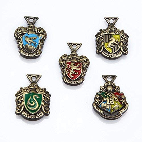 Conjunto De Colgante De Harry Potter Convertidor De Tiempo Reloj De Arena Colgante Collar Conjunto De Insignia De La Academia Conjunto De Joyas De Cosplay Para Niños