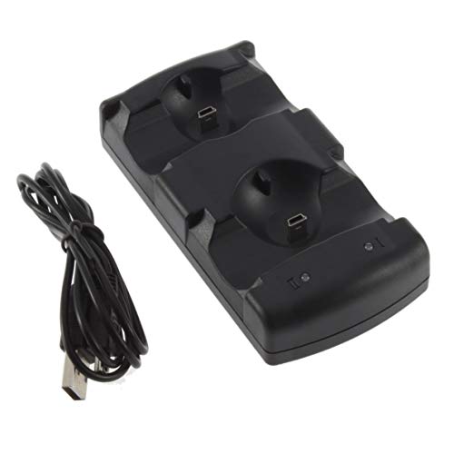 Cool and Awesome 2 en 1 USB Powered Dual Charging Game Station Cargador Soporte Dock Holder Mount para Controlador PS3